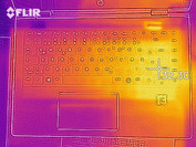 Temperature superficiali del lato superiore del case, in idle