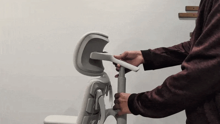 Regolazione del supporto del collo.