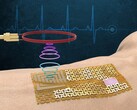 L'e-skin può essere indossato come una benda che invia informazioni sui biomarcatori a un telefono vicino. (Fonte: MIT.edu)