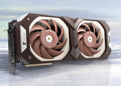 Due ventole Noctua da 25 mm rendono la RTX 3070 personalizzata di ASUS silenziosa e spessa. (Fonte immagine: Noctua)