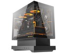 La variante nera del case Floatron F1 mATX Standard Edition. (Fonte immagine: darkFlash)