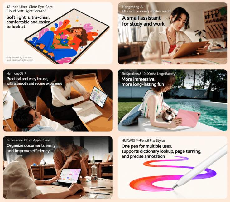 Caratteristiche principali e specifiche tecniche di Huawei MatePad Air Z