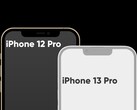 Il confronto è sicuro: il notch dovrebbe ridursi nel 2021, non solo sull'iPhone 13 ma anche sull'iPhone 13 Pro (fonte: 91Mobiles)