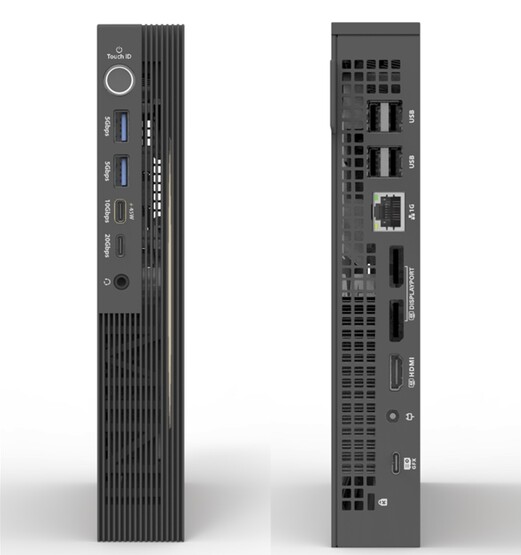 Il mini PC vanta un'ottima lista di porte, tra cui una gigabit ethernet. (Fonte: Mini Maker)