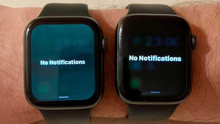 watchOS 9.5 in esecuzione sul Watch Apple sinistro. (Fonte immagine: u/whosyourdaddy)