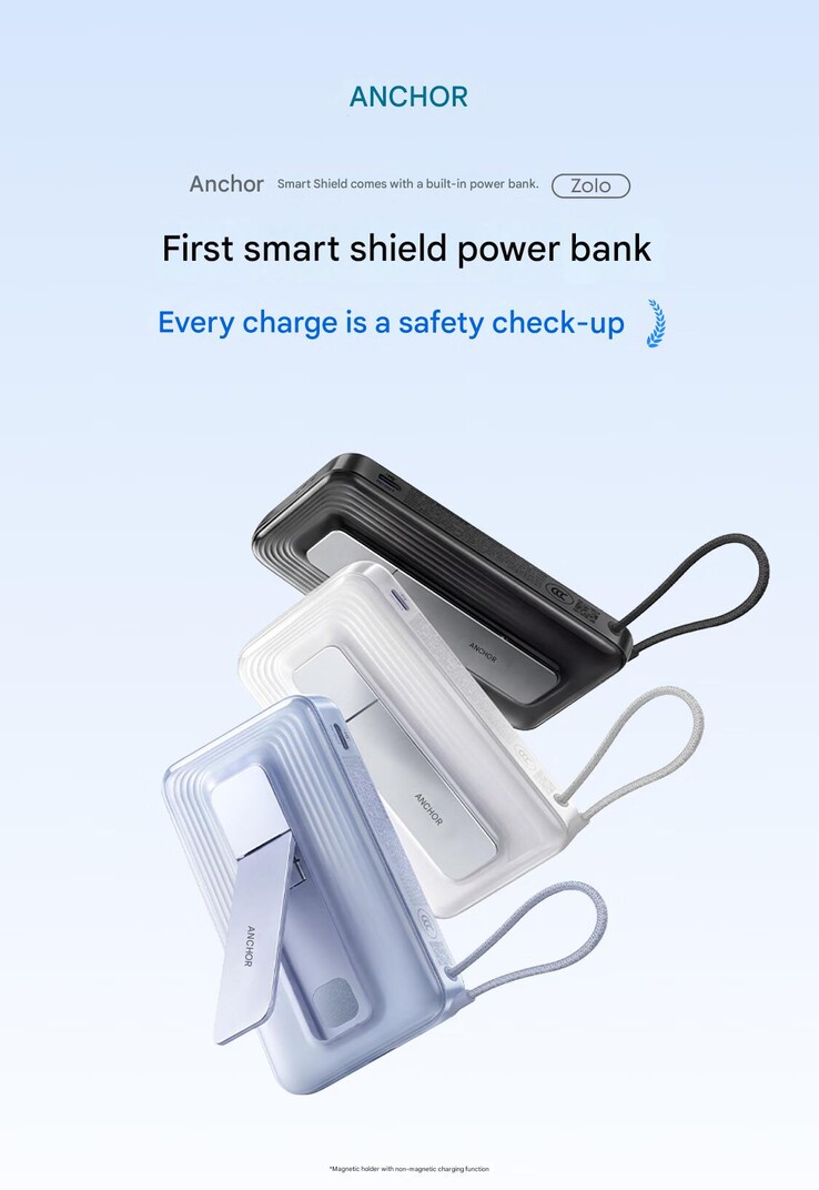 La Banca di energia con cavo incorporato Anker Zolo Smart Shield