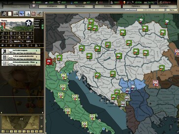 Nella foto: uno screenshot di gioco tratto da «Darkest Hour: A Hearts of Iron Game».