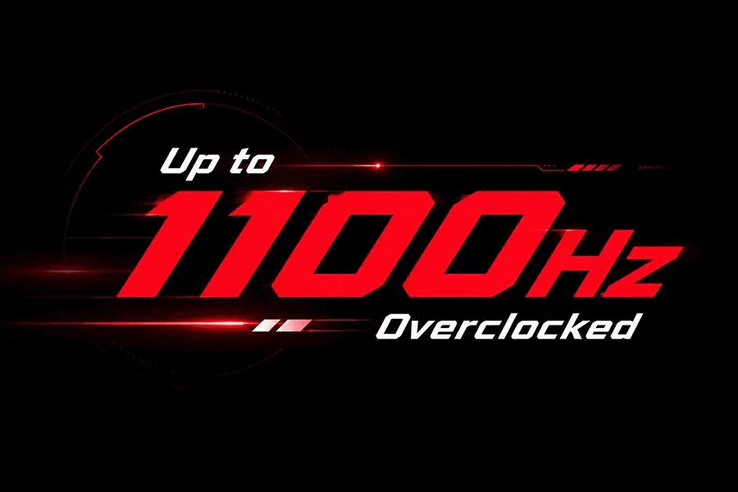 L'LG UltraGear 25G590B può essere ulteriormente overcloccato fino a 1100 Hz.