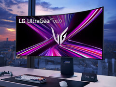 L'UltraGear OLED 45GX950A ha una curvatura di 800R. (Fonte: LG)