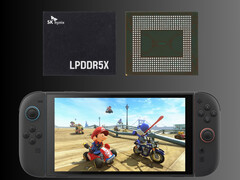 Moduli di memoria nella foto sopra Nintendo Switch 2 (Fonte: Nintendo of America, SK Hynix)