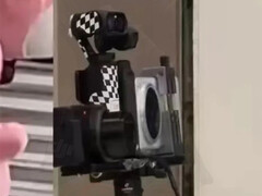 L'Osmo Pocket 4 in fase di test insieme ad altre fotocamere. (Fonte immagine: via Igor Bogdanov)