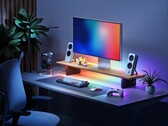 Il supporto per monitor LED intelligente Nanoleaf è dotato di illuminazione RGB a doppia modalità. 