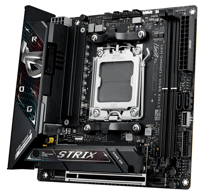 ASUS ROG Strix B850-I Gaming WiFi a confronto. (Fonte: Asus)