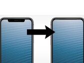 l'iPhone 15 potrebbe spostare il sistema di fotocamere frontali sulla lunetta superiore, mentre l'iPhone 16 sarà probabilmente il primo modello a presentare fotocamere sotto il display. (Fonte: PetaPixel)