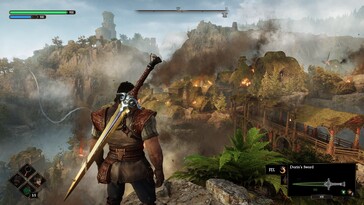 Nella foto: Uno screenshot del gameplay di Blades of Fire.