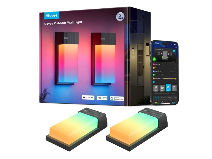 La vecchia lampada da parete esterna Govee (nella foto) è stata lanciata nel 2024. (Fonte: Govee)