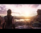 Un'immagine che mostra Senua e un ambiente in Senua's Saga: Hellblade II.