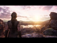 Un'immagine che mostra Senua e un ambiente in Senua's Saga: Hellblade II.