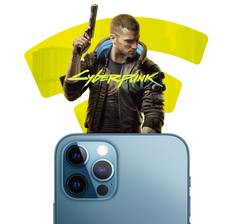 Cyberpunk 2077 funziona bene su dispositivi Android e iOS. (Fonte immagine: Apple &amp; CD Projekt Red)