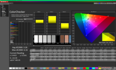 ColorChecker prima della calibrazione (P3)