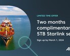 L'offerta Internet Starlink gratuita del valore di 10.000 dollari (immagine: Anuvu)