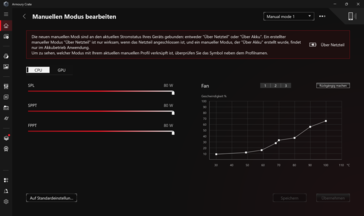 GPU in modalità manuale della cassa dell'armeria