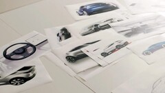 Potenziali schizzi di design della piattaforma della Model 2 (immagine: Tesla)