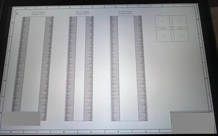 Un disegno di come 'DAISYXL' combina due SoC M1 Ultra in un unico SoC. (Fonte: Apple Data Leak)