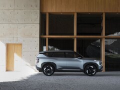 Il modello di produzione della Kia EV5 sarà svelato al Motor Show di Chengdu (concept in alto). (Fonte: Kia)