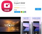 Pagina dell'app fotocamera Samsung Expert RAW nel marketplace Galaxy Store (Fonte: Own)