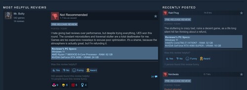 Recensioni negative su Steam relative a "Silent Hill: Townfall" visualizzate