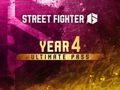 Immagine ufficiale del logo promozionale relativa al pacchetto “Ultimate Pass” del 4° anno di Street Fighter 6.