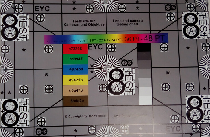 Alcatel 3X test chart