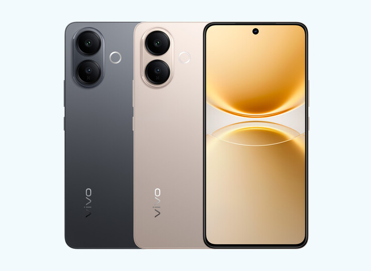 Il Vivo V70 Lite è disponibile nelle colorazioni oro e nero
