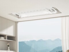 Lo Xiaomi Mijia Smart Clothes Dryer 1S è dotato di una lampada LED integrata. (Fonte: Xiaomi)