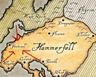 Mappa della provincia di Hammerfell tratta dall’universo di The Elder Scrolls.