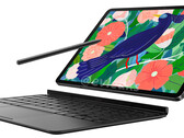 Il Galaxy Tab S7 con il suo accessorio S Pen e la Book Cover. (Fonte: Evan Blass)