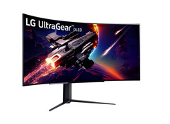 Il 45GS95QE è uno dei due monitor gaming LG UltraGear OLED da 44,5 pollici in arrivo, nella foto 45GR95QE. (Fonte: LG)