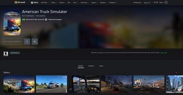 Elenco di American Truck Simulator sull'Xbox Store (Fonte: Xbox)