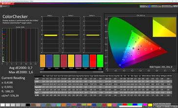 Precisione del colore (profilo: professionale, standard, spazio colore di destinazione: sRGB)