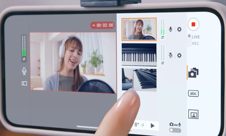 L'applicazione Canon Live Switcher Mobile può essere utilizzata con più telecamere Canon EOS R50 V per produzioni live multicamera. (Fonte: Canon)