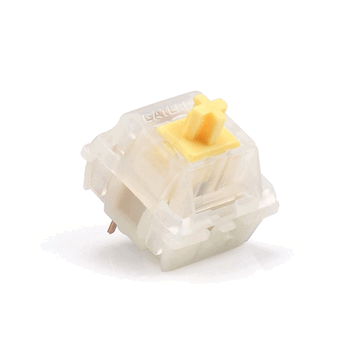Interruttori Gateron Caps Milky Yellow. (Fonte immagine: KBDfans)