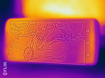 Distribuzione del calore lato frontale