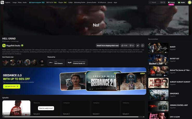 L'episodio 2 di Hell Grind rimane non disponibile anche dopo la registrazione. Gli utenti possono solo registrarsi per essere avvisati quando viene rilasciato.
