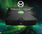 Console Xbox originale mostrata con il logo di Project Helix