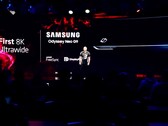 Il prossimo Odyssey G9 rappresenterà un enorme upgrade rispetto al modello attuale. (Fonte: AMD)