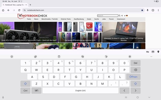 Browser predefinito: Modalità orizzontale