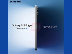 L&#039;immagine trapelata di Galaxy S25 Edge mostra il profilo laterale del telefono ultrasottile. (Fonte immagine: Android Headlines)