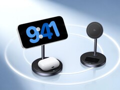 Un'immagine del nuovo caricatore wireless 2-in-1 Ugreen Zapix Qi2 15W.