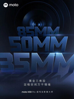 Il Moto X30 Pro e l'Edge 30 Ultra offriranno diverse lunghezze focali al momento del lancio. (Fonte: Motorola)